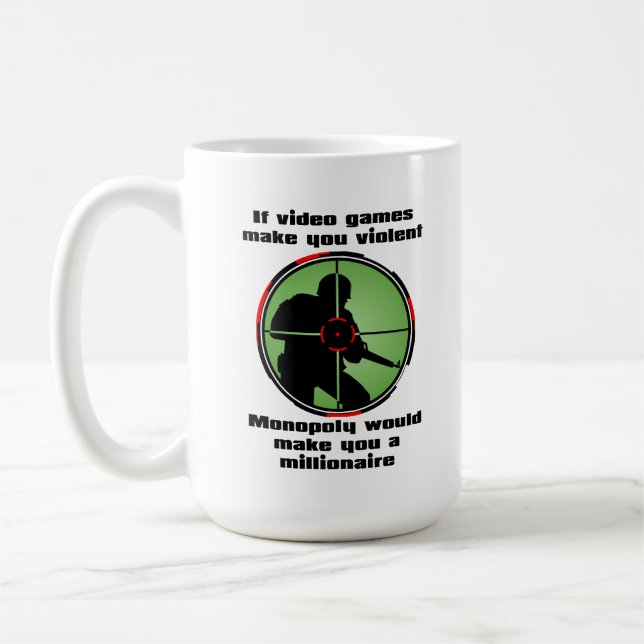 Heftige Videospiel-lustige Tasse (Links)