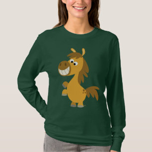 Heftiger Cartoon-Pony-Frauen-T - Shirt