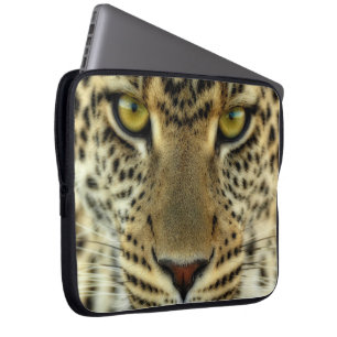 Heftiger Leopard Laptopschutzhülle