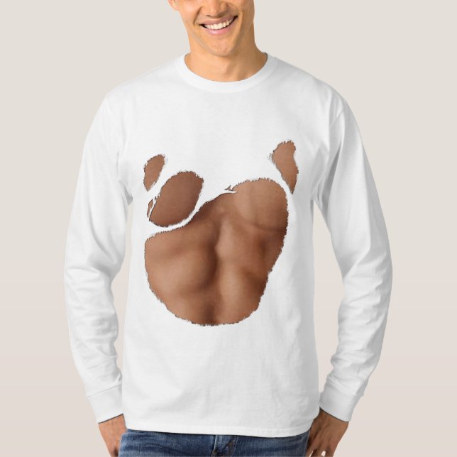 Heftiger T - Shirt mit Fake-ABS (mittlere Haut) (Vorderseite)