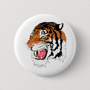 Heftiger Tiger Button
