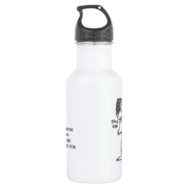 Heftiges Grundeichhörnchen Trinkflasche (Rückseite)