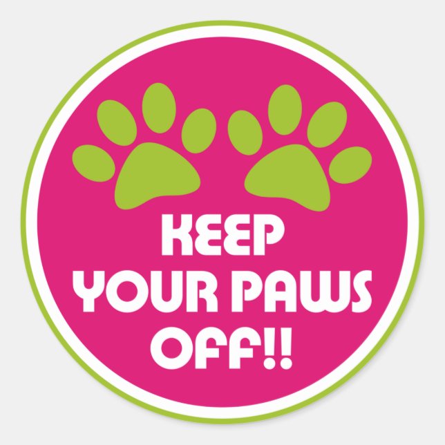 Heftkleber Runder Aufkleber (Vorderseite)