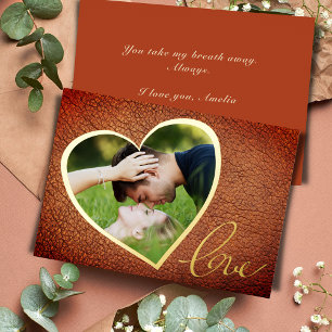 Heftleder Print Liebe Valentine Day Foto Folien Feiertagskarte