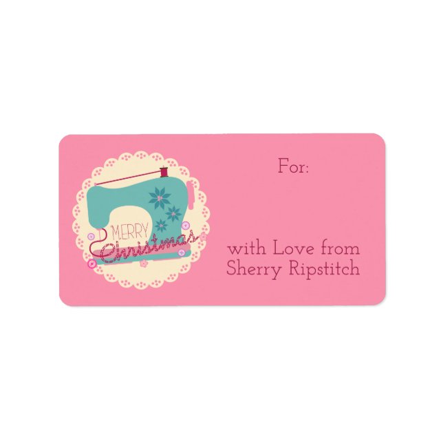 Heftmaschine für Weihnachtsnähten, Handgeschenke Adressaufkleber (Vorne)