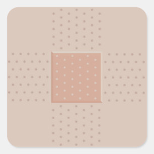 Heftpflaster - Aufkleber auf der Fläche