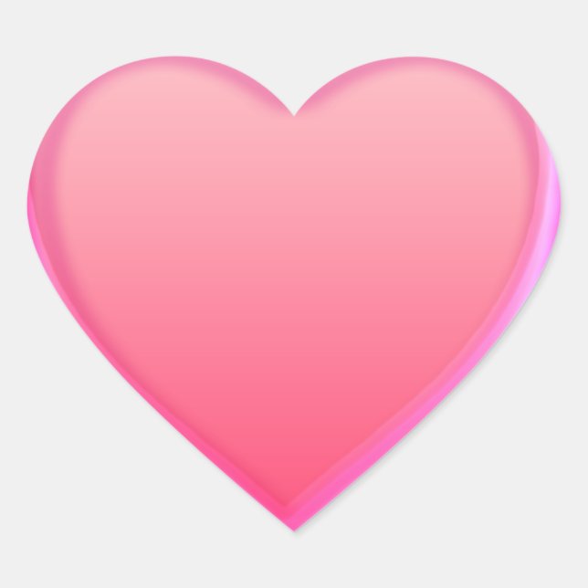Heftpflaster Hot Pink Herz-Aufkleber (Vorderseite)