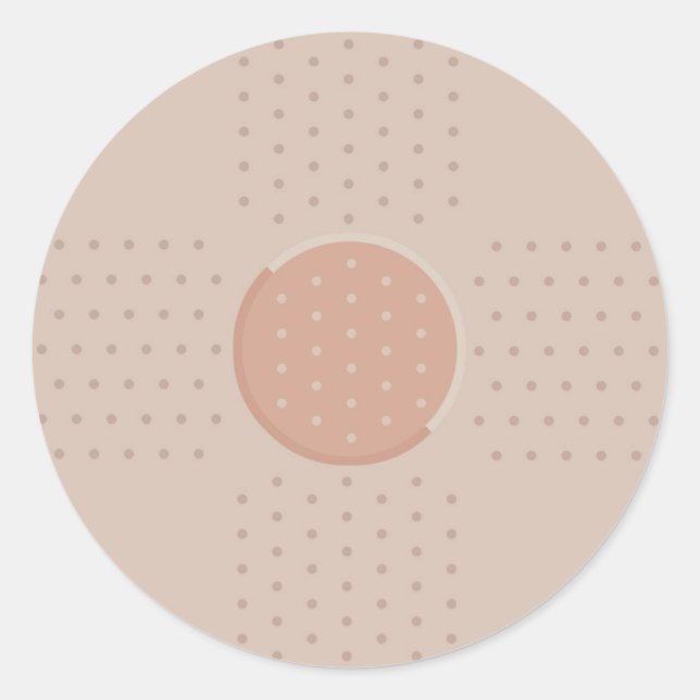 Heftpflaster - Rundkleber Runder Aufkleber (Vorderseite)