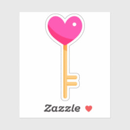 Heftschlüssel Aufkleber