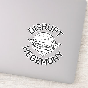 Hegemonialsticker Aufkleber