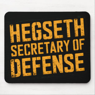 Hegseth Secretary of Defense Trump Einweihung Da Mousepad