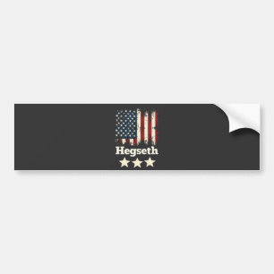 Hegseth Trump Administration American Flag Autoaufkleber