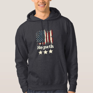 Hegseth Trump Administration American Flag Hoodie