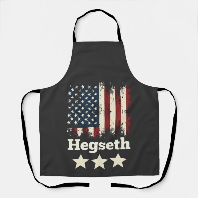 Hegseth Trump Administration American Flag Schürze (Vorderseite)