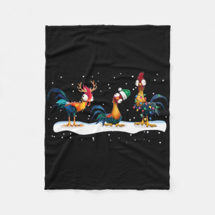 Hei Hei Chicken Christmas - Uni Fleecedecke