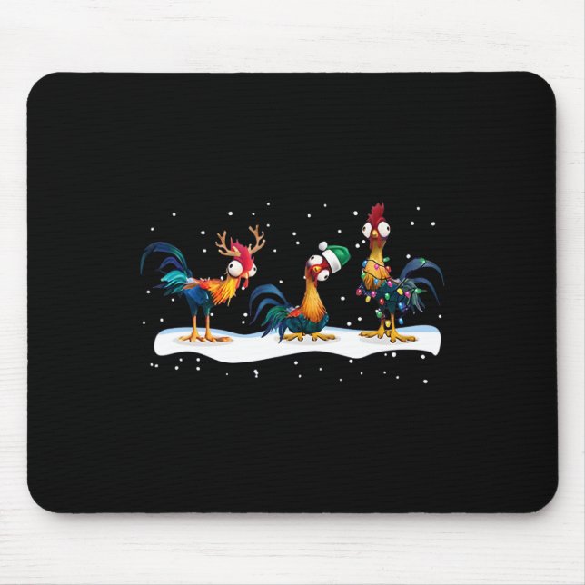 Hei Hei Chicken Christmas - Uni Mousepad (Vorne)