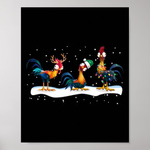 Hei Hei Chicken Christmas - Uni Poster