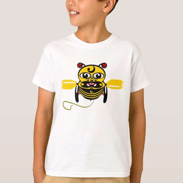 Hei Tiki Bee Toy Kiwiana T-Shirt (Vorderseite)