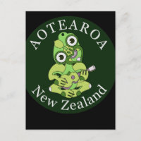 Hei Tiki Ukulele Aotearoa Postcard