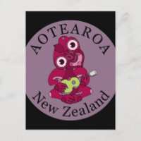 Hei Tiki Ukulele Aotearoa Postcard