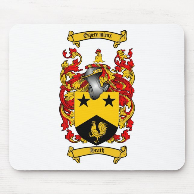 HEIDE-FAMILIENWAPPEN - HEIDE-WAPPEN MOUSEPAD (Vorne)