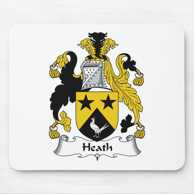 Heide-Familienwappen Mousepad (Vorne)
