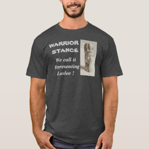 Heide-graues Kriegers-Positionst-stück T-Shirt