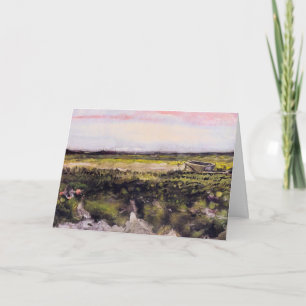 Heide mit einer Schubkarre von Vincent van Gogh Karte