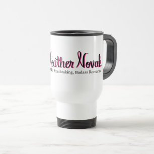 Heide Novak offizielle Logo-Reise-Tasse Reisebecher
