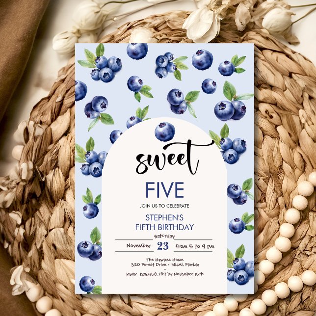 Heidelbeeren-Kindergeburtstag Einladung (Von Creator hochgeladen)