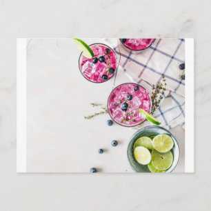 Heidelbeergetränke Limon Postkarte