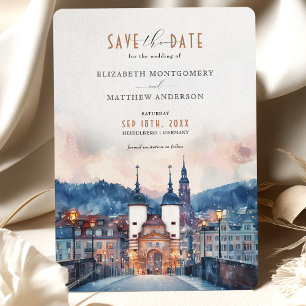 Heidelberg Allemagne Enregistrer la date Carte Mar
