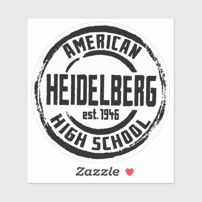 Heidelberg American High School Vinnyl Sticker (Blatt)