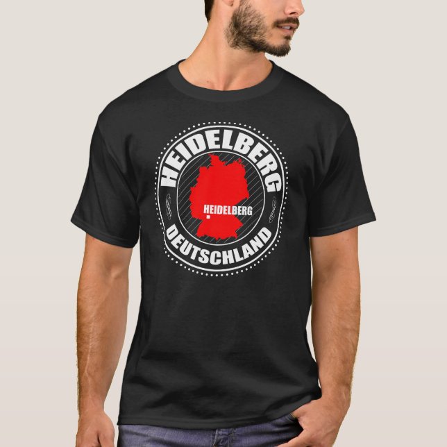 Heidelberg-Briefmarke A002 T-Shirt (Vorderseite)