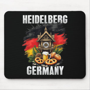 Heidelberg Deutschland Souvenir German Flag Travel Mousepad