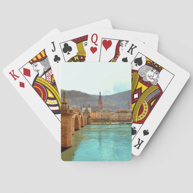 Heidelberg, Deutschland Spielkarten (Rückseite)
