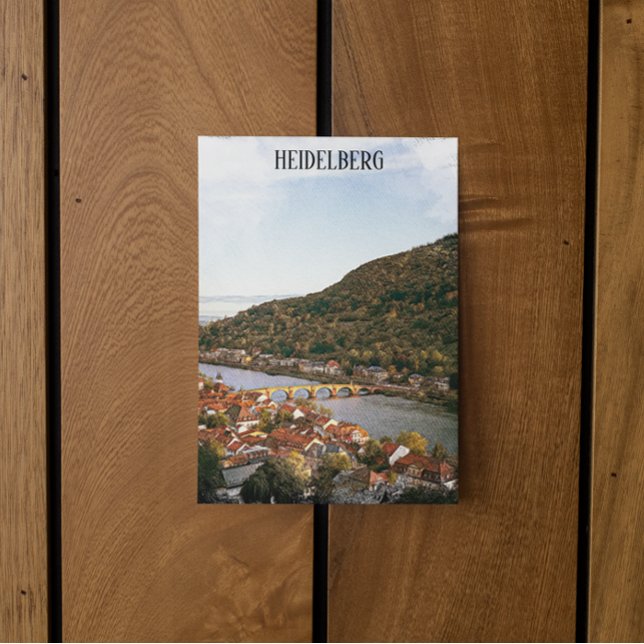 Heidelberg Deutschland Stadtansicht Postkarte (Heidelberg Germany Postcard)