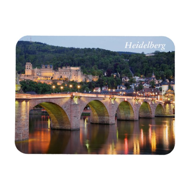 Heidelberg durch Abend Magnet (Horizontal)