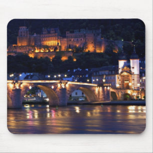 Heidelberg nachts Mousepad