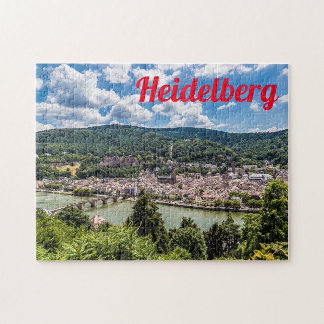 Heidelberg Neckar Panorama Deutschland (Horizontal)