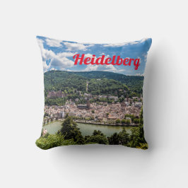Heidelberg Neckar Panorama Deutschland Kissen