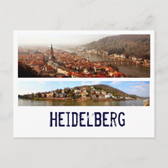 Heidelberg Postkarte (Vorderseite)
