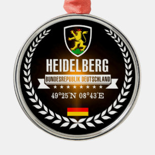 Heidelberg Silbernes Ornament