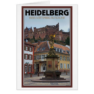 Heidelberg - Statue und Schloss