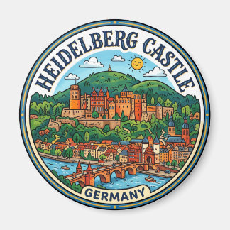 Heidelberger Schloss Deutschland Magnet