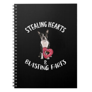 Heidenrauschen von Furzen Boston Terrier Notizblock