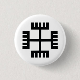 Heidentums-religiöses Symbol Button