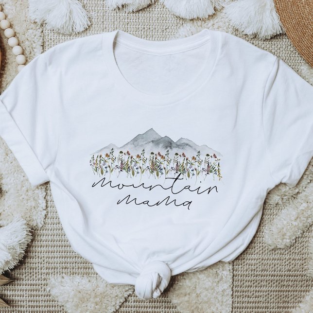 HEIDI Bohemische Wildblume Mama T-Shirt (Von Creator hochgeladen)