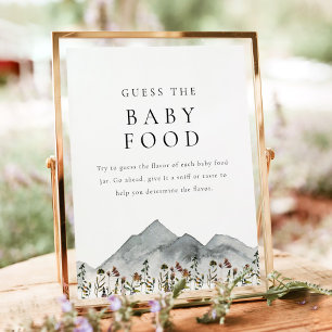 HEIDI Boho Wildblume Mountain Raten Sie das Baby F Poster
