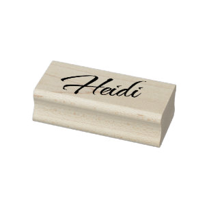 Heidi Name Cursive dekorative Skript-Schriftart Gummistempel